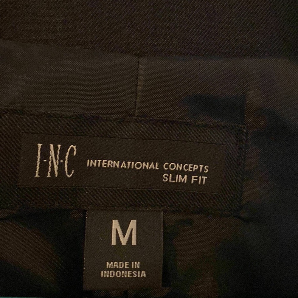 Black slim fit men’s vest - Picture 2 of 3